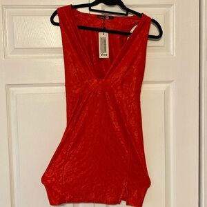 Boohoo night red cocktail dress